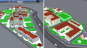 Vues 3D du futur complexe